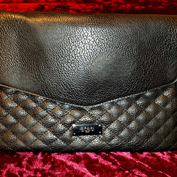 BCBG Handbags - BCBG PARIS Black & silver CROSSBODY PURSE  Strap SHOULDER BAG